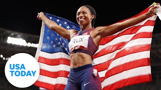 Allyson Felix opens nursery for Olympic Village  USA TODAY [upl. by Smallman]