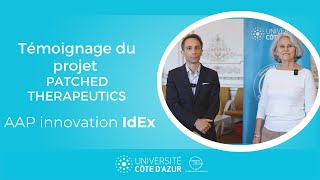 Témoignage du projet Patched Therapeutics  AAP innovation IdEx [upl. by Ardni]