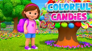 Colorful Candies  TinyGeniusTV Nursery Rhymes amp Babies Songs [upl. by Suruat]