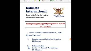 Fachsprachprüfung Exam Pattern and Course [upl. by Ardnac]