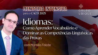 Aula 03 Idiomas Como Aprender Vocabulário e Dominar as Competências Linguísticas [upl. by Claudy785]