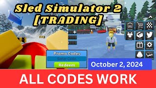 All Codes Work Sled Simulator 2 ROBLOX October 2 2024 [upl. by Dent315]