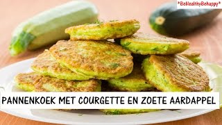 HARTIGE PANNENKOEKJES MET COURGETTE EN ZOETE AARDAPPELEN [upl. by Leibman]