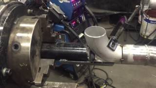 How to weld a bend on the positioner pitt meadows plumbing  2 second lean [upl. by Uzzi455]