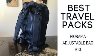 Best Travel Bags Piorama Adjustable Bag A10 Review [upl. by Rodl]