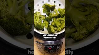 How to Steam Broccoli in a Rice Cooker foodshorts [upl. by Crudden]