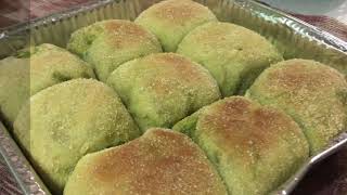 TOASTED MATCHA CHEESE PANDESAL  EASY RECIPE  YUMMY  USING OVEN TOASTER  HANDMADE WITH LOVE [upl. by Arikal]