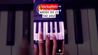 Verbatim  Mother Mother Piano Tutorial tiktok trending viral shorts [upl. by Aikrahs]