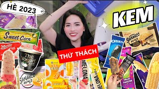 THỬ THÁCH ĂN THỬ 1001 LOẠI KEM ĐỘC LẠ SIÊU HOT Chào hè 2023 🔥 Kem cá trứng muối trà sữa bắp [upl. by Shiller]