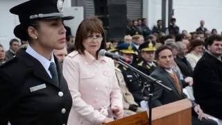 Saludo de la Ministra de Seguridad Patricia Bullrich [upl. by Ardnasella]