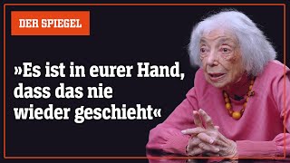 HolocaustÜberlebende Margot Friedländer im Spitzengespräch  DER SPIEGEL [upl. by Gurl775]