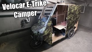 EBike Trike Camper Umbau  Prototyp 20  Fahrrad Wohnmobil Variante 1 [upl. by Rozanna]