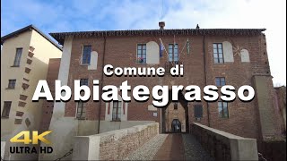 Walking tour in Abbiategrasso  City walks 4K Display  Comune in Italy 2021 [upl. by Shanleigh]