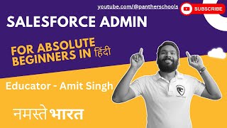 DAY1 Introduction to salesforce amp trailhead in Hindi with sfdcpanther pantherschools sfdc [upl. by Ynaffad]