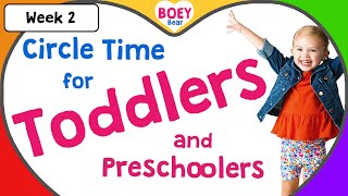 Learning Videos for Toddlers 3 year old and 4 year olds Preschool Circle Time Boey Bear [upl. by Ttcos]