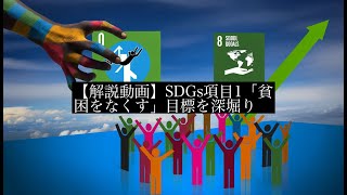 【解説動画】SDGs項目1「貧困をなくす」目標を深堀り [upl. by Monty]