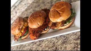 Crispy Chicken Sandwiches Air Fryer [upl. by Aehsal554]