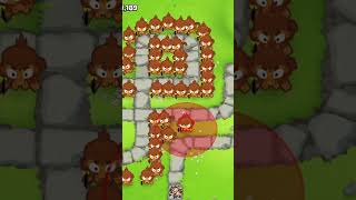 moab vs 1 million bloonstd6 btd btd6 bloons tewtiy youtubeshorts [upl. by Kimmel]