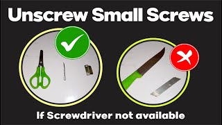 How to Unscrew a Screw without a Screwdriver  Unscrew [upl. by Rowley937]