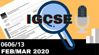 IGCSE Add Math February March 2020 Paper 12 060612 [upl. by Mcconnell566]