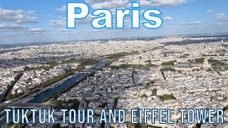 A Day in Paris TukTuk Tour and Eiffel Tower [upl. by Clausen]