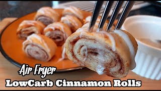 Air Fryer Low Carb Cinnamon Rolls  Lowcarb Cinnamon Rolls Recipe [upl. by Robma774]