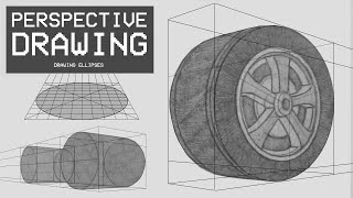 Perspective Drawing 14  Drawing Ellipses [upl. by Felton]