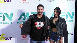 Prateik Babbar With Wife Sanya Sagar At Matrix Fight Night Launch  Red Carpet [upl. by Cadmarr]