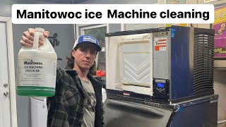 How to clean a Manitowoc ice machine  step by step instructions [upl. by Acinoev]