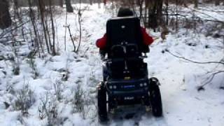 permobil x850 testrit 3 bospadtest kerstvakantie 2010 097avi [upl. by Dde]