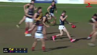 Rd 16 Hostplus SANFL Snapshot  Norwoods Izaak Twelftree checkside on run [upl. by Cirde237]