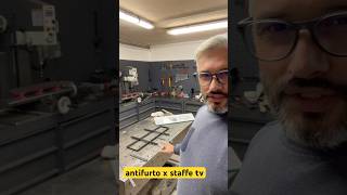 Antifurto per staffe tv metalwork welding saldatura [upl. by Pouncey]