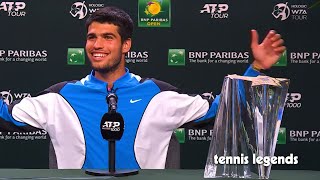 Carlos Alcaraz Press Conference After Winning Indian Wells in Spanish [upl. by Emad]