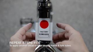 How to Apply Decals to a Bicycle Frame amp Fork The Easy Way [upl. by Juliana]