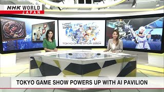 Tokyo Game Show powers up AI pavilionーNHK WORLDJAPAN NEWS [upl. by Enaerb]