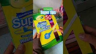 UNBOXING Crayola SUPERTIPS 50uds crayolamarkers supertips crayolaexperience [upl. by Deaner611]