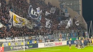 Krasse Support KSC Fans in Bieberer Berg  Kickers Offenbach gegen Karlsruher SC 02  DFB Pokal [upl. by Mariand]