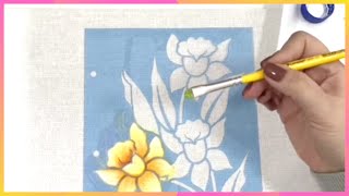 Pintura em Tecido com Stencil para Iniciantes [upl. by Ruthanne]