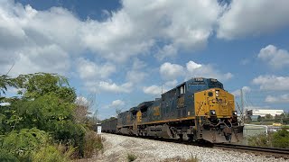 CSX CM44AC 7009 Leads C351 Company Coal Loads on 92923 [upl. by Annoyed120]