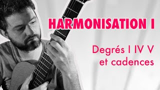 Vidéo 12  Degrés I IV V et cadences harmonisation [upl. by Anyale]