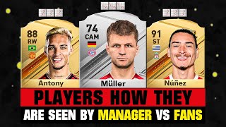 FOOTBALLERS How They Are Seen By MANAGERS VS FANS 💀😲 [upl. by Nitnert]