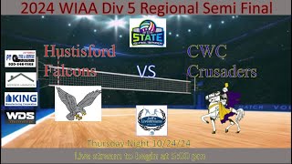 Hustisford at CWC Volleyball Regional Semifinal 102424 [upl. by Hofmann]