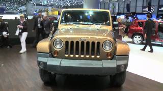 Salão de Genebra Jeep Wrangler 70th Anniversary Edition 2011 [upl. by Anhavas]