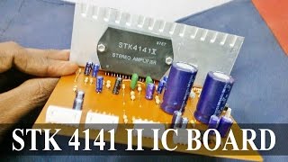 STK 4141 II IC with Bass Treble 4558 IC Circuit Board  Electro India [upl. by Virgil]