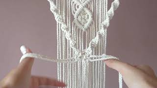 TAPIZ DECORATIVO EN MACRAMÉ  PARTE 3 🌺 [upl. by Eiaj]