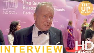 Stellan Skarsgård interview at 36th European Film Awards [upl. by Aciraj]