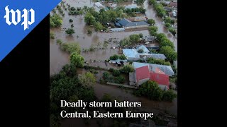 Deadly storm batters Central Eastern Europe [upl. by Aremat]