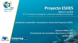 Resultados proyecto E5DES [upl. by Jablon]