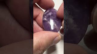 Lepidolite Cabochons drilled [upl. by Schultz]