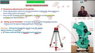 LECT04ADV SURVEYTHEODOLITE SURVEYTEMPORARY ADJUSTMENTS AND PERMANENT ADJUSTMENTS4TH SEMGATE [upl. by Enilehcim]